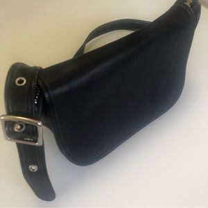 Coach 1990s Authentic Vintage Patricia Legacy Leather Saddle Bag 9951